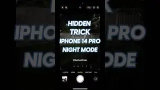 iPhone 14 Pro Night Mode Trick You Won't Believe! #shorts #iphone14pro