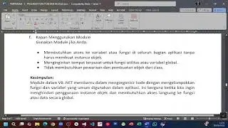 Pemograman Visual - Procedure, Function dan Module, Aplikasi Vb Net (p2)