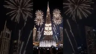 Burj Khalifa Lights Up Dubai Happy New Year 2026#burjkhalifa  #dubai  #dubainewyear