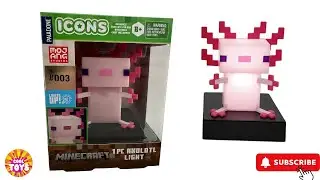 Minecraft Light Lamp Surprise Reveal! - Axolotl - #minecraft