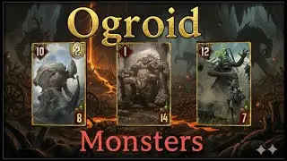 Gwent Simple Might! Ogroid Monsters vs #skellige #monsters #scoiatael #witcher card game26012322