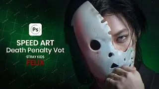 Stray Kids Felix: Death Penalty Vote | Photoshop - SPEED ART.