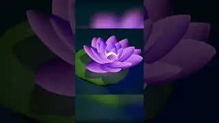 blender lotus glowing flower in blender #blender3d #jambovfx