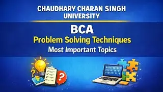 CCSU BCA | PST | Most Important Topics for Exam | Unit-Wise Priority List