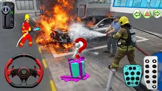 🔥 Petrol Pump Accident 😱 | Car Me Bhayankar Aag 🔥 Fire Brigade Action | 3D Driving Class 2 Gameplay