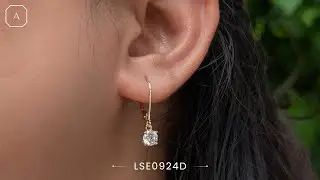 Modern Glam + Timeless Design = These Lab-Grown Diamond Leverback Earrings