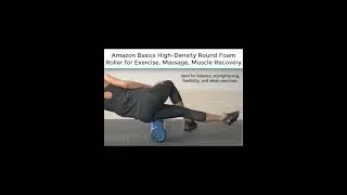 Amazon Basics High-Density Round Foam Roller for Exercise, Massage, Muscle Recovery