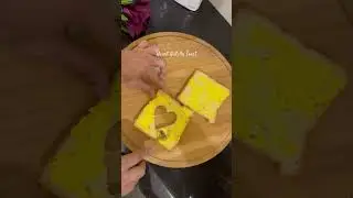 Heart Nutella Toast #easy #shorts #shortsvideo #cooking #trending #toast