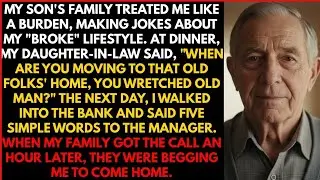 They thought I was just a poor old man until I walked into the bank and said 5 words