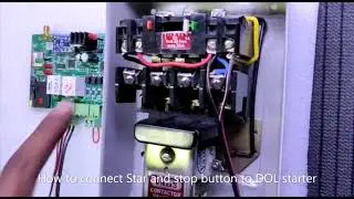 HOW TO CONNECT GSM MOTOR CONTROL 3PH WITH DOL  STARTER
