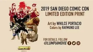 Whilce Portacio x LUMPIA WITH A VENGEANCE Poster Reveal 2019 SDCC Comic Con Exclusive