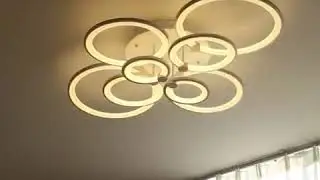 Lumini de Poveste.ro - Lustra LED cu telecomanda Creative Rings 8