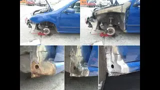 Hala 6 - 2x výměna blatníku na Fabii a další drobné opravy