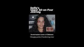 Dilila's upper all-on-four journey #smile #dentalimplants #allonfour #tulsa #oklahoma #shorts