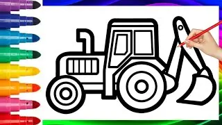 Как нарисовать бульдозер / JCB Пошаговое рисование для детей / #Рисунок #живопись #искусство