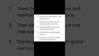 importance of tree | 10 lines on importance of tree | essay on importance of tree | #essay #gs #gk