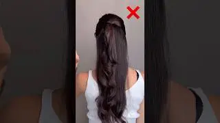 Easy ponytail hairstyle hack ✨ #hairstyle #youtubeshorts #shorts