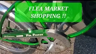 Flea Market Shopping Schwinn Stingray Pea Picker Bike Mosin Nagant Green Lawn Grove Fleamarket