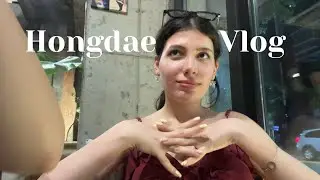 Hongdae vlog/ shopping, study cafe