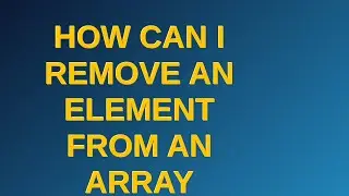Unix: How can I remove an element from an array completely?