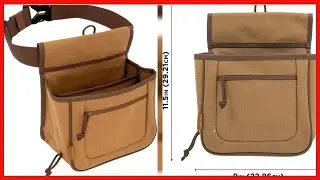 Allen Company Rival Double Compartment Shell Bag & 52 inch Waist Belt, Holds 50 Empty Hulls, Tan