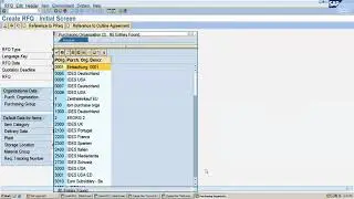 Request for Quotation in SAP for MM(ME41)
