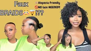 HOW TO CREATE FAUX BRAIDS to complete Crochet style **Detailed**✨✨NEW CONCEPT