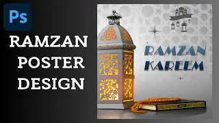 Banner Design Tutorial for Ramadan Mubarak in Photoshop | Ramazan Banner Design Photoshop