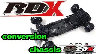 【ラジドリ】RDXコンバージョンシャーシ!!OUTCLIPから早くも登場!!【ReveD】【RDX】【RCDRIFT】