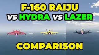 F-160 RAIJU Vs Hydra Vs Lazer | COMPARISON - GTA Online Mercenaries