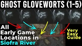 How to get Ghost Glovewort 1 2 3 4 5, Early in Siofra River - Ghosts 1-5 | Elden Ring