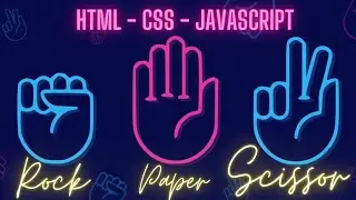 Rock paper scissors game using HTML CSS and JAVASCRIPT | Mini project using javascript