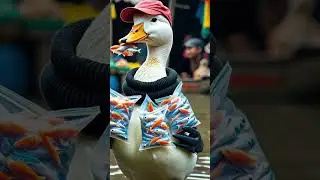 The Clever Duck and Her Little Pond | #shorts #viralshorts #amazingai2.0