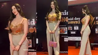 Georgia adriani arving at the Mumbai event shows so gorgeous look 😍
