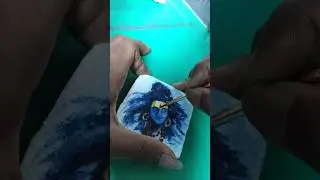 Mahadev ji on thermocol 🥺❤️🙏 #titaniumdioxide #newelements #art #diluting