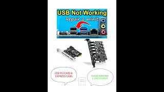 Fix USB Not Working || How to Fix Motherboard USB Ports Not Working || LENOVO DESKTOP PCI CARD INST