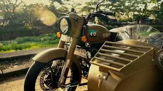 Royal Enfield Classic 350 With Sidecar Vintage Military Ride