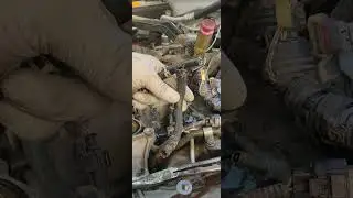 Step 7- CP3 Pump Return Hose, install last hose, Duramax LLY Fuel Leak      #diesel #trucks #repair