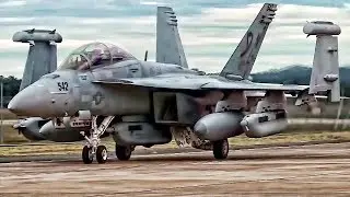U.S. Navy EA-18G Growlers • Electronic Warfare Fighter Jets