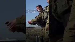 Israeli female soldier filmed throwing grenades over a West Bank fence