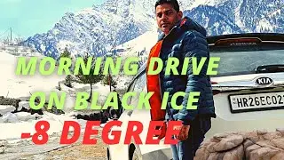 Morning Drive with Kia Seltos On Black Ice || Hampta Pass