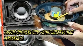 modif speaker 8 inchi dengan bokong speaker 15 inchi suara bikin tetangga keluar rumah