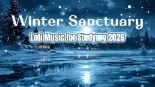 Study Music for Concentration ❄️ Snowy Mountain Lake Lofi & Cozy Winter Beats [Focus / 2026]