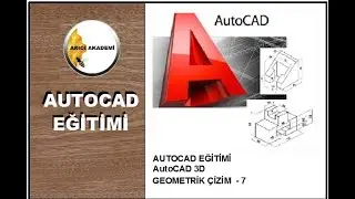 Autocad Eğitimi - AUTOCAD'DE GEOMETRİK &Ccedil;İZİMLER - 7  İzometrik &Ccedil;izim (isometric drawing)