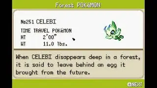 Pokemon Ultra Violet Version 1.22 GBA English CATCHING LEGENDARY CELEBI