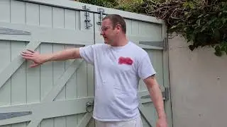 Painting a timber gate