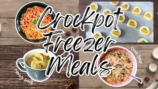 Cooking Up My Crockpot Freezer Meals | Easy Fall Comfort Food
