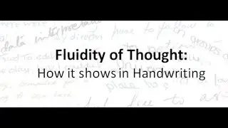 Fluidity of Thought from Handwriting #Shorts