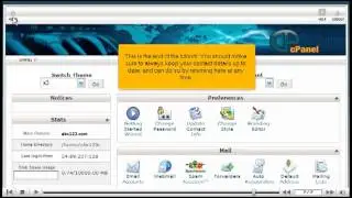 How to setup contact information in cpanel