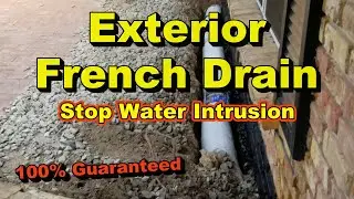 How to Install French Drain Around House - Guaranteed to Stop Water